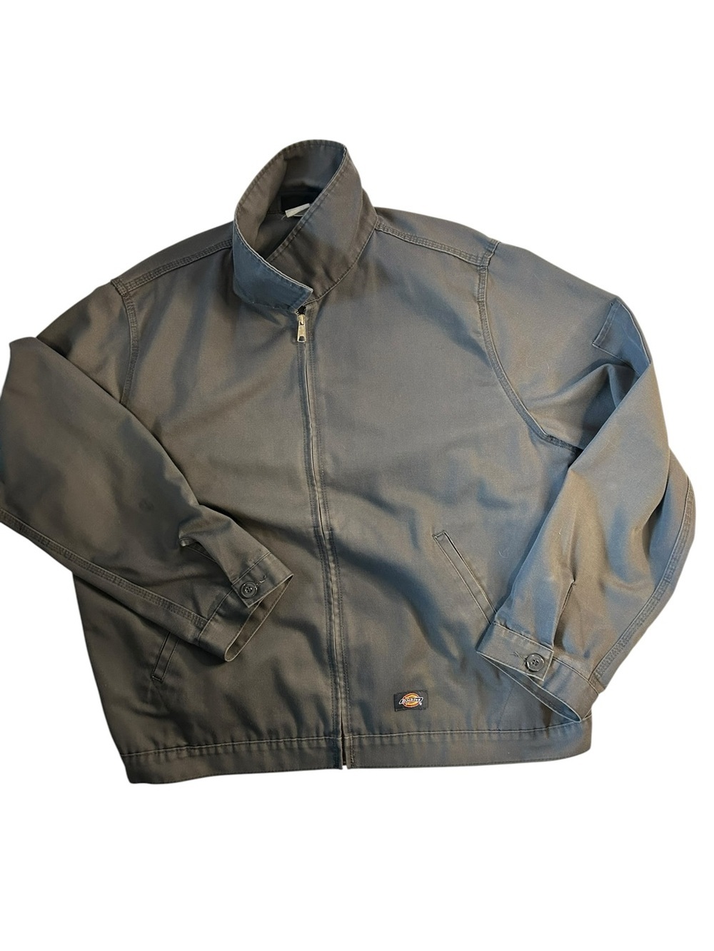 Dickies Eisenhower Jacket Men’s XL Gray Workwear Zip Up Utility Work Coat